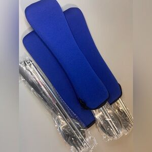 3 Reuseable Stainless Steel Utensil Sets Camping Travel Spoon Fork Chopstick NEW